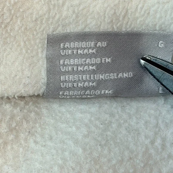 Columbia Fleece Full Zip Jacket Women's White Gorpcore Outdoor Benton Springs L - Picture 6 of 12